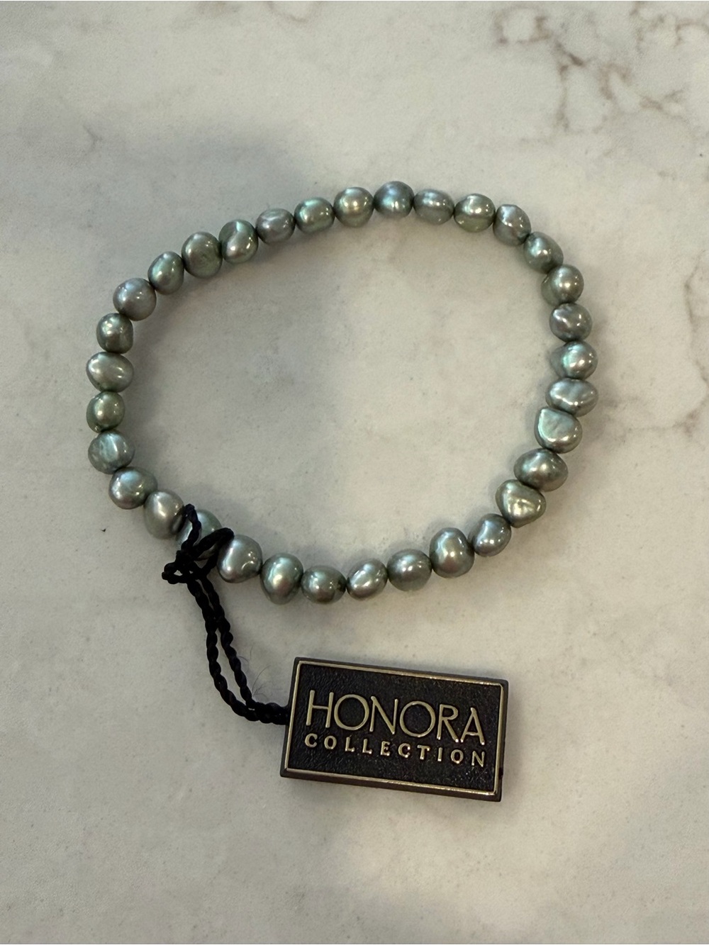 Honora Collection Green Freshwater Pearl Stretch Bracelet